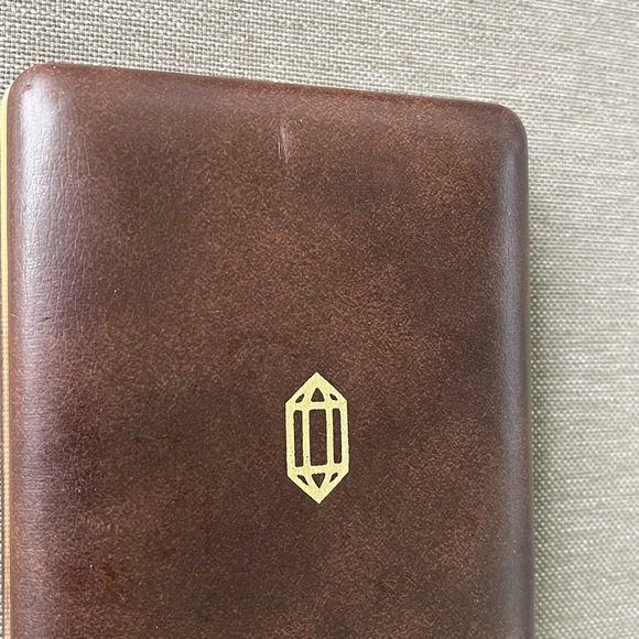 VTG Bulova Accutron Quartz Empty Watch Box Brown 5.6"x4.5"x1.2" - Picture 7 of 11